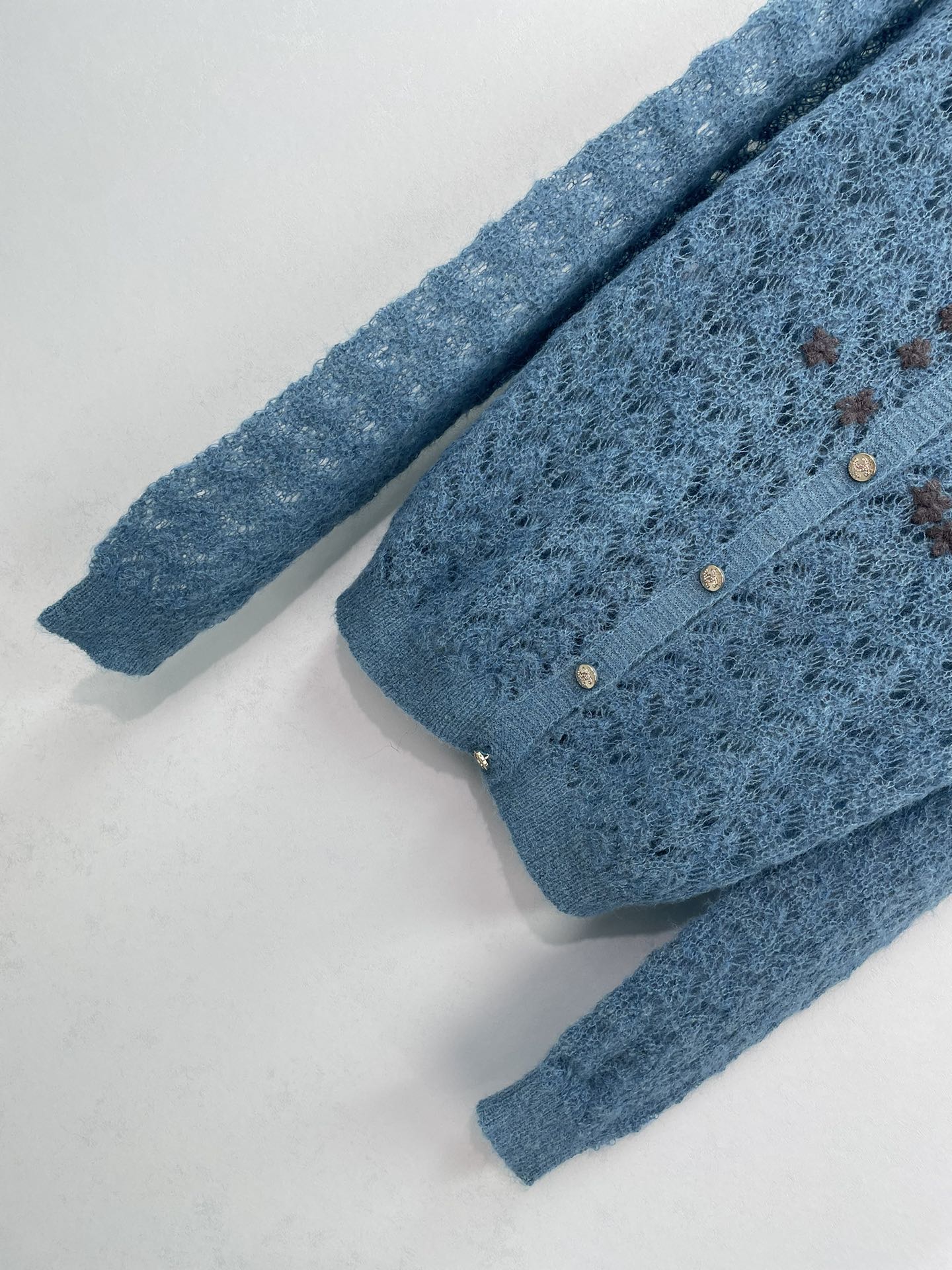 CHANEL 26S OPENWORK KNIT CARDIGAN 1601