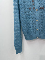 CHANEL 26S OPENWORK KNIT CARDIGAN 1601