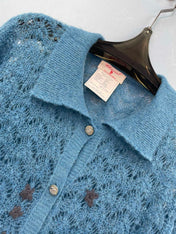 CHANEL 26S OPENWORK KNIT CARDIGAN 1601