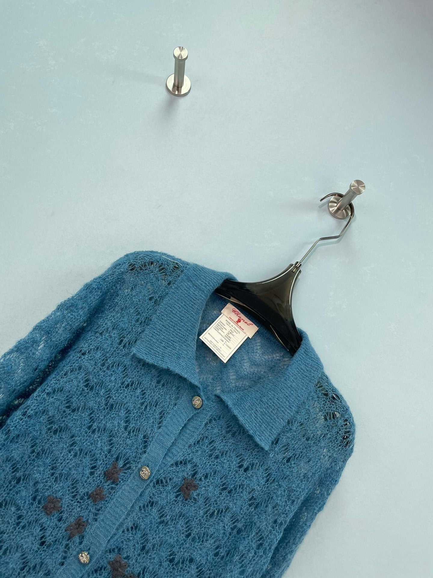 CHANEL 26S OPENWORK KNIT CARDIGAN 1601