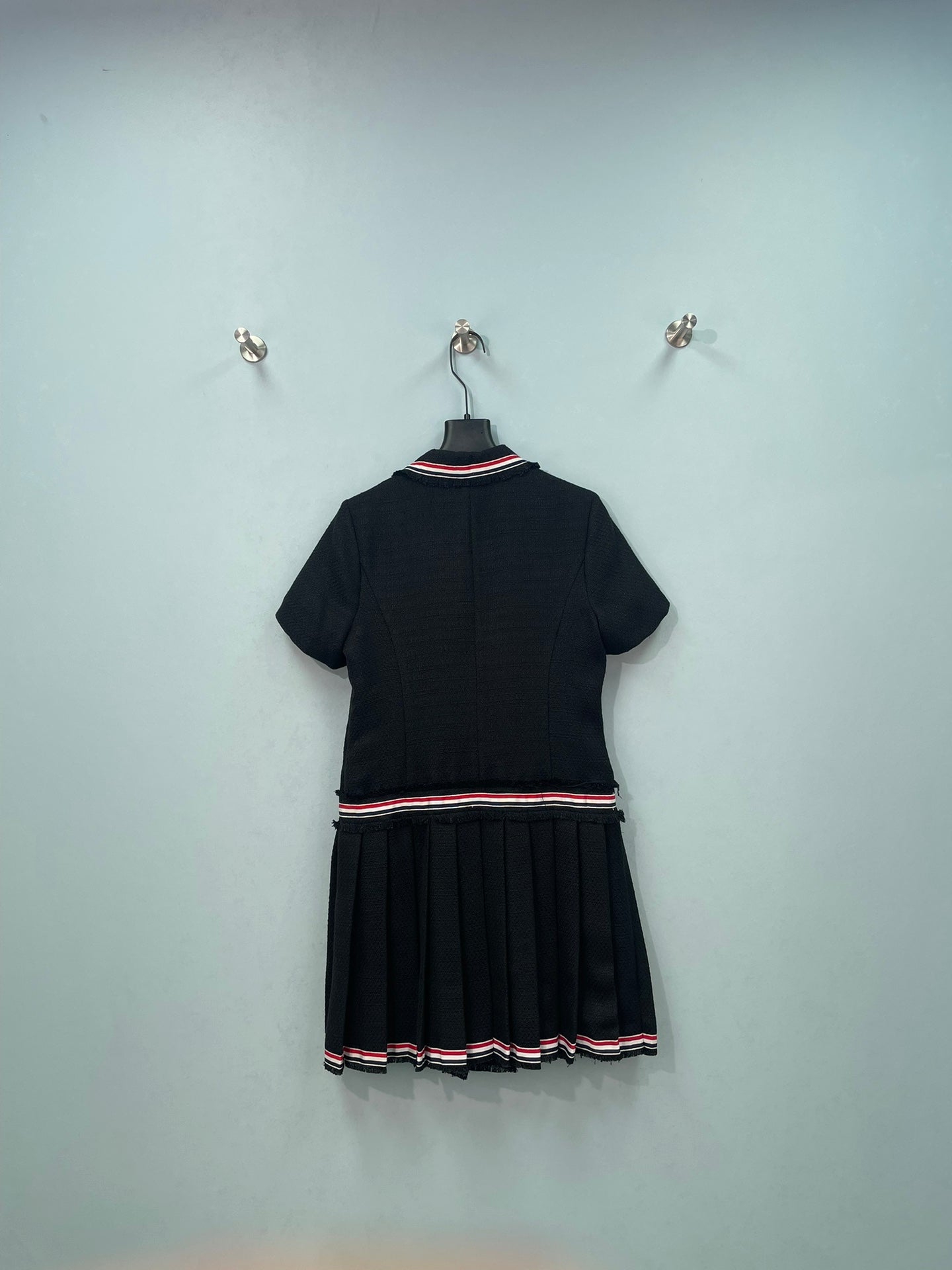 CHANEL 26S SHORT SLEEVE PLEATED DRESS 1535