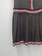 CHANEL 26S SHORT SLEEVE PLEATED DRESS 1535