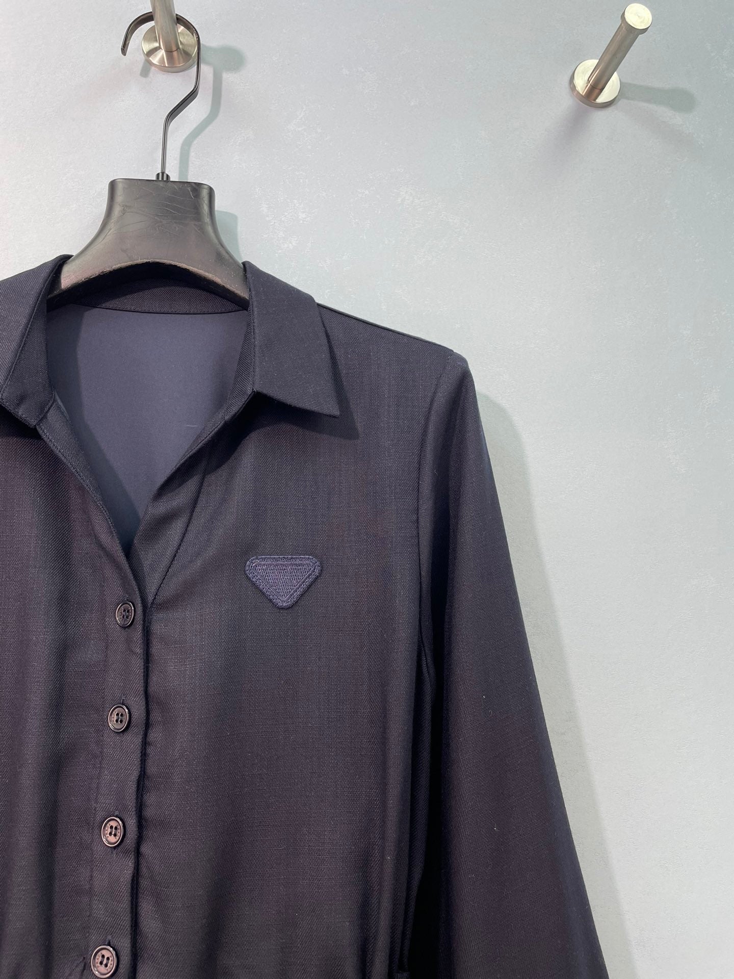 PRADA 26S LONG-SLEEVE SHIRT DRESS 1089