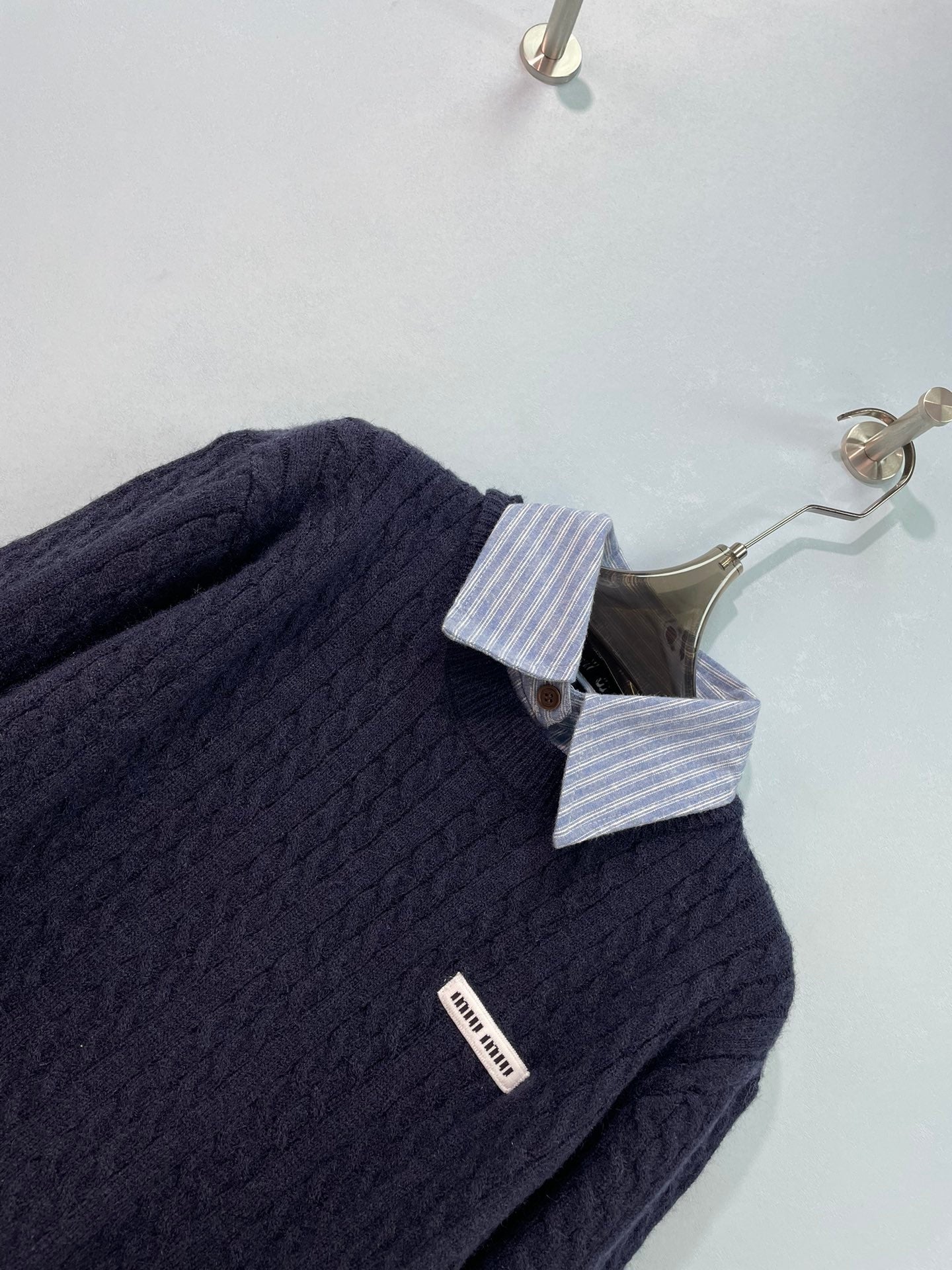 MIUMIU 26S CABLE-KNIT SWEATER 1540