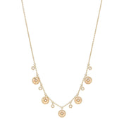 ROSE VENTS 5 MOTIF NECKLACE