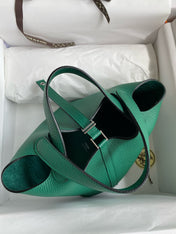 PICOTIN LOCK 18 EMERALD TOGO SILVER HARDWARE