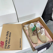 MIUxNEW 530 SNEAKER IN BROWN ECRU SUEDE