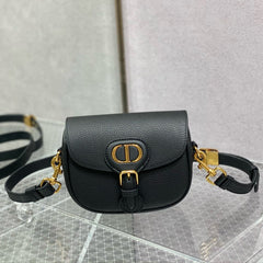 MINI DIOR BOBBY BAG 18 CM IN BLACK CALFSKIN
