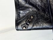 MEDIUM 39 LE CITY BAG IN BLACK LEATHER