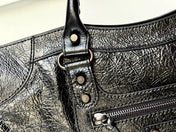 MEDIUM 39 LE CITY BAG IN BLACK LEATHER