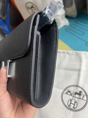 CONSTANCE SHOULDER BAG  IN BLACK CALFSKIN