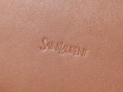 YSL Y BUCKET BAG 30 IN BROWN CALFSKIN