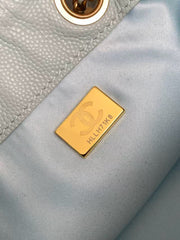 CC 25 MINI HANDBAG 22CM IN BABY BLUE GRAINED CALFSKIN GOLD HARDWARE