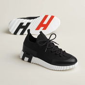 JUMPING SNEAKERS BLACK MESH AND H DETAIL SOLE