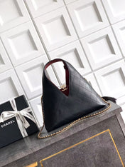 CHANEL 26S SHOPPING BAG MEDIUM 32 IN BLACK LAMBSKIN GOLD HARDWARE