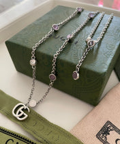 GG DOUBLE G MOTHER-OF-PEARL NECKLACE