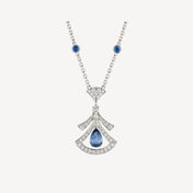 DREAM NECKLACE AGATE DIAMOND SILVER