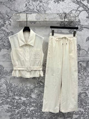 Loewe 25 Vest Suit Cotton Linen