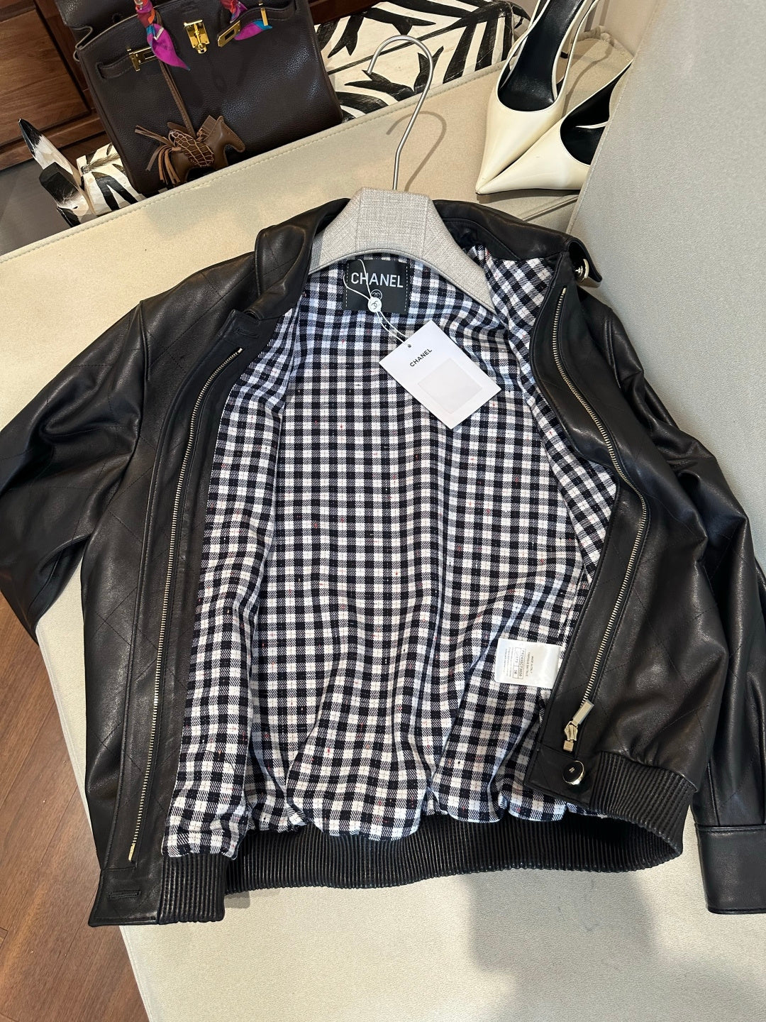 CHANEL 26S RETRO LEATHER JACKET 1287