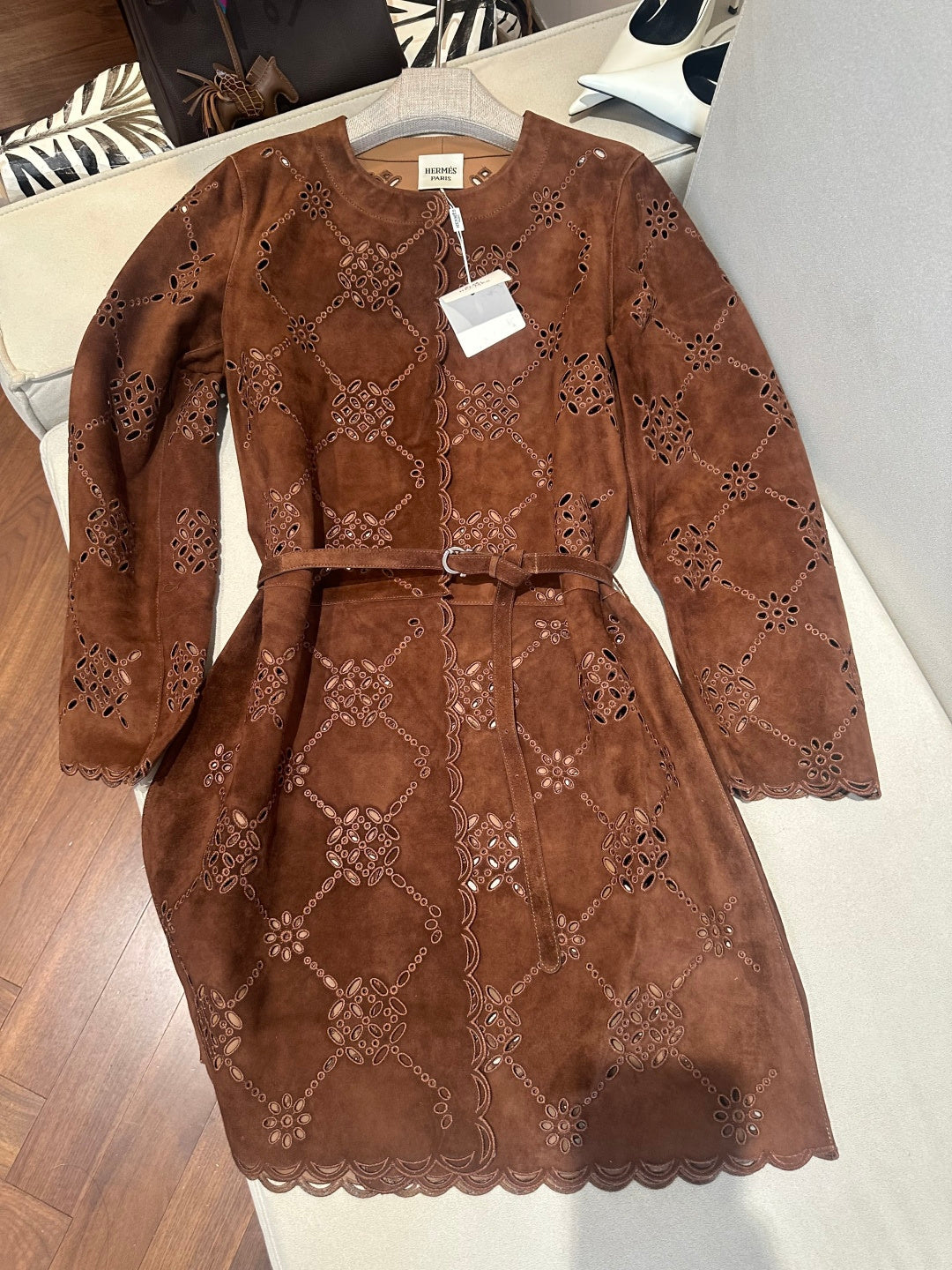 HERMES 26S SUEDE JACKET 790