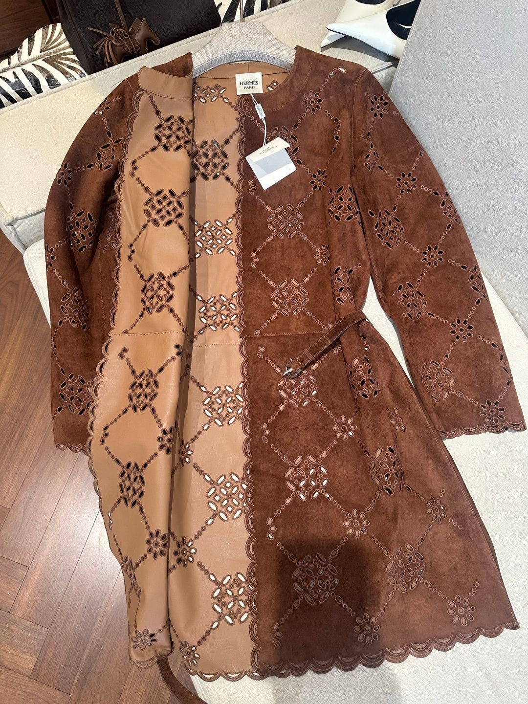 HERMES 26S SUEDE JACKET 790