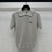 MIUMIU SHORT-SLEEVE KNIT POLO 269487