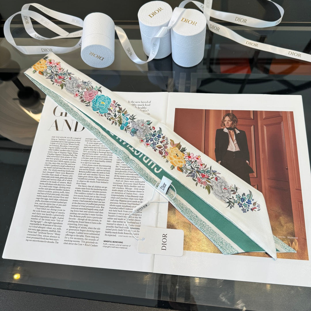 DIOR 26S SCARF 100CM IN SILK 280952
