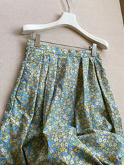 PRADA 26S FLORAL PRINT MIDI SKIRT 1047