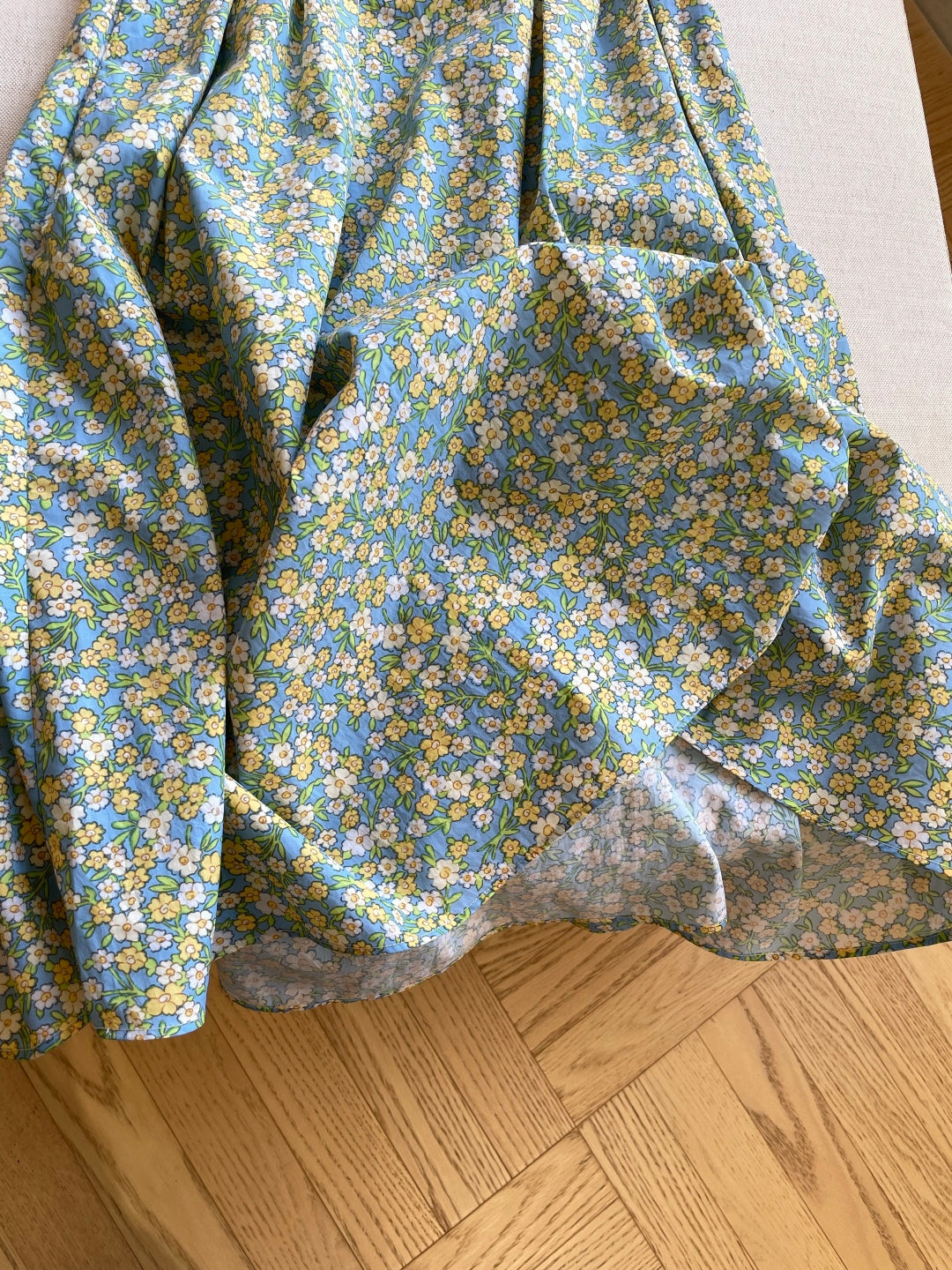 PRADA 26S FLORAL PRINT MIDI SKIRT 1047