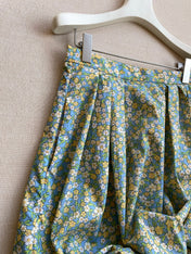 PRADA 26S FLORAL PRINT MIDI SKIRT 1047