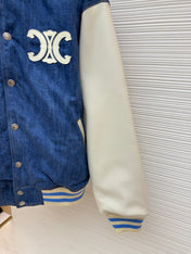 CELINE 26S DENIM VARSITY JACKET 631