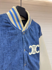 CELINE 26S DENIM VARSITY JACKET 631
