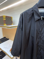 PRADA 26S SHORT-SLEEVE ZIP-UP SHIRT 1030