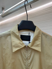 PRADA 26S SHORT-SLEEVE ZIP-UP SHIRT 1031