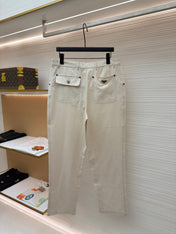 PRADA 26S LINEN COTTON TROUSERS 1015