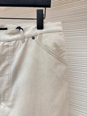 PRADA 26S LINEN COTTON TROUSERS 1015