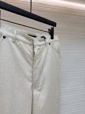 PRADA 26S LINEN COTTON TROUSERS 1015