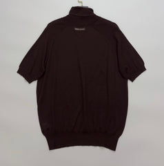 PRADA 25S SHORT-SLEEVE KNIT TURTLENECK 547