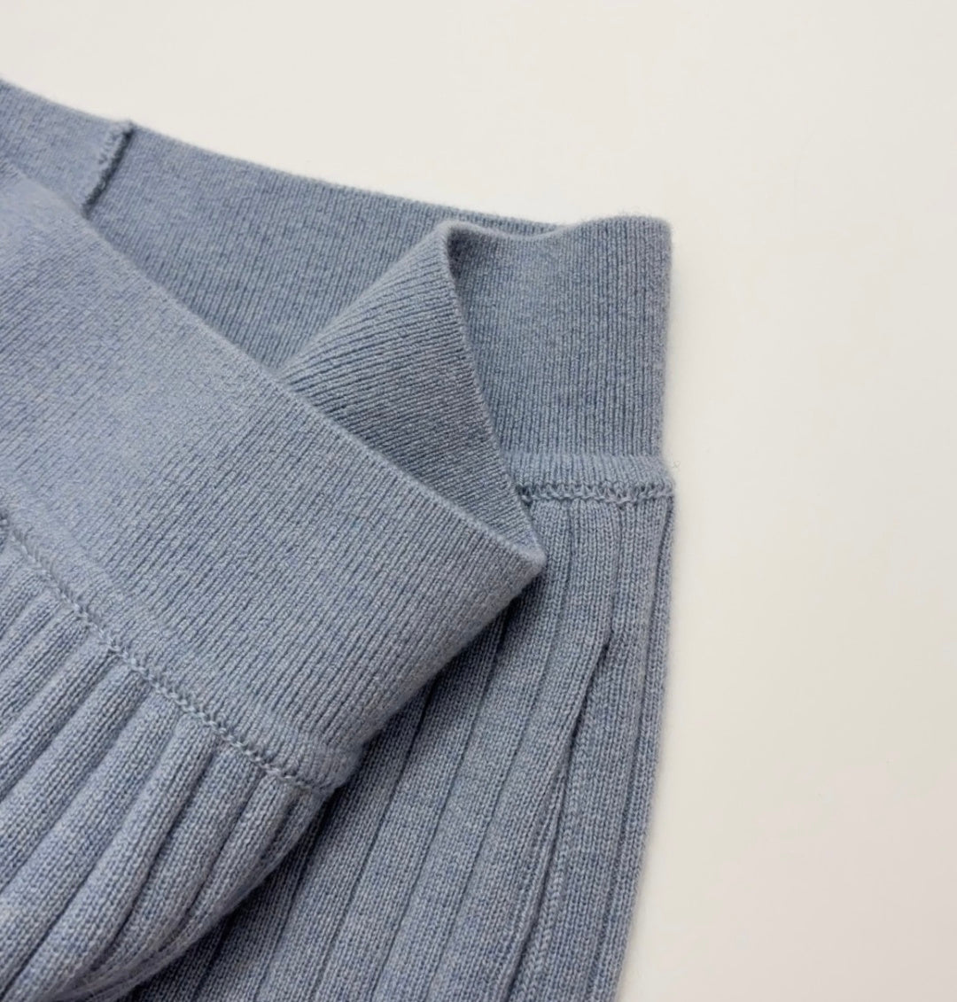 LORO PIANA 26S WIDE-LEG KNIT PANTS 974