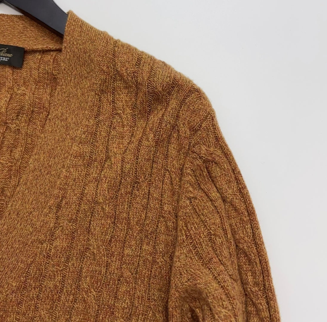 LORO PIANA 26S V-NECK KNIT CARDIGAN 975