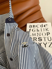 CC STRIPED SHIRT WITH METAL DETAILING 265778