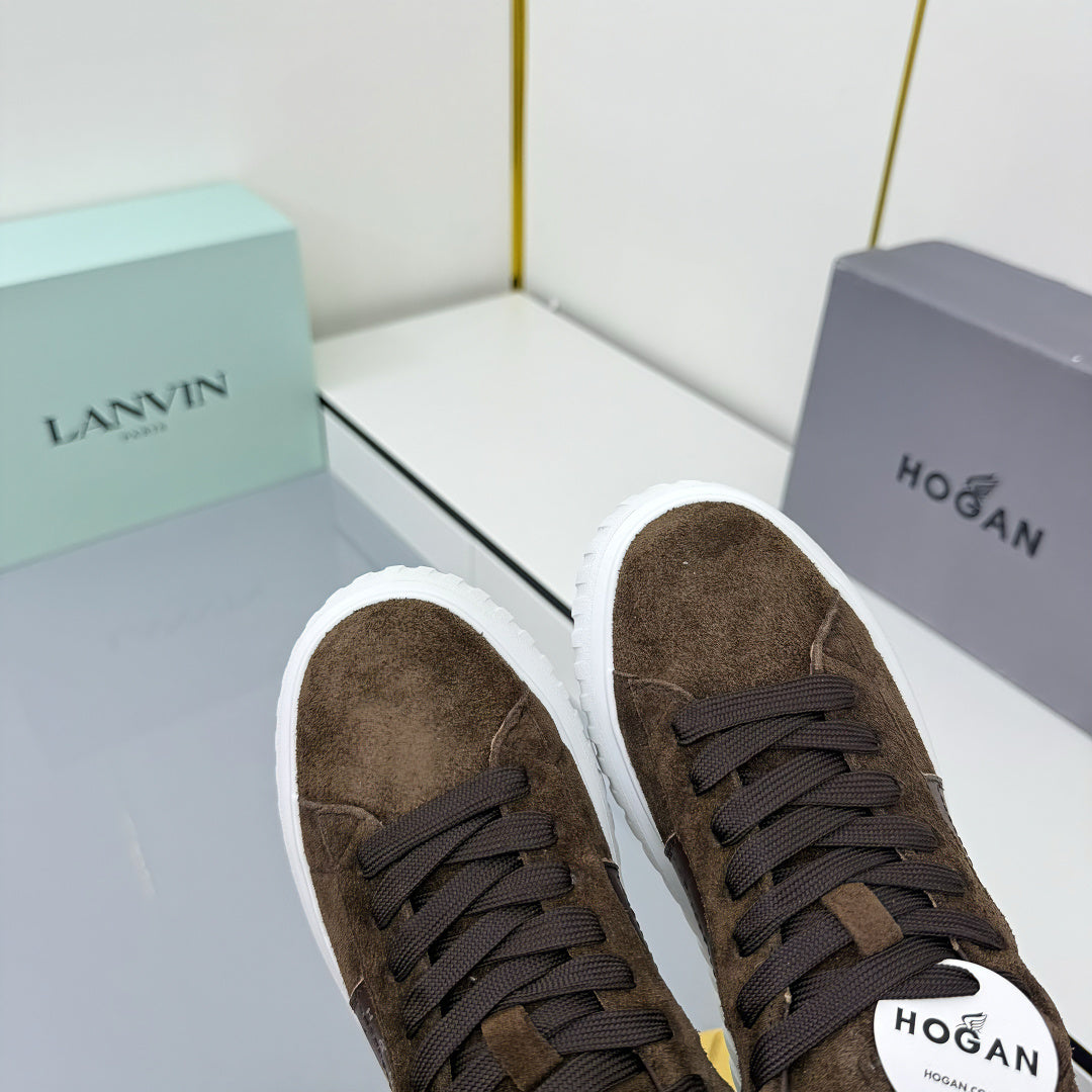 TOM FORD 26S SNEAKER HOGAN IN DARK BROWN SUEDE