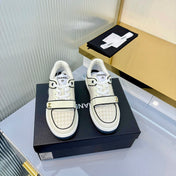 CHANEL 26S SNEAKERS IN WHITE TWEED AND CALFSKIN