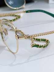 CHANEL 26S ROUND RECTANGULAR GLASSES IN METAL FRAME 408121