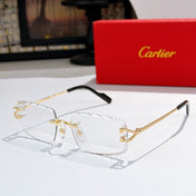 CARTIER 26S RIMLESS GEOMETRIC FRAME IN METAL 441534