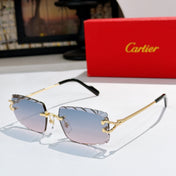 CARTIER 26S RIMLESS GEOMETRIC FRAME IN METAL 441534