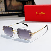 CARTIER 26S RIMLESS GEOMETRIC FRAME IN METAL 441534