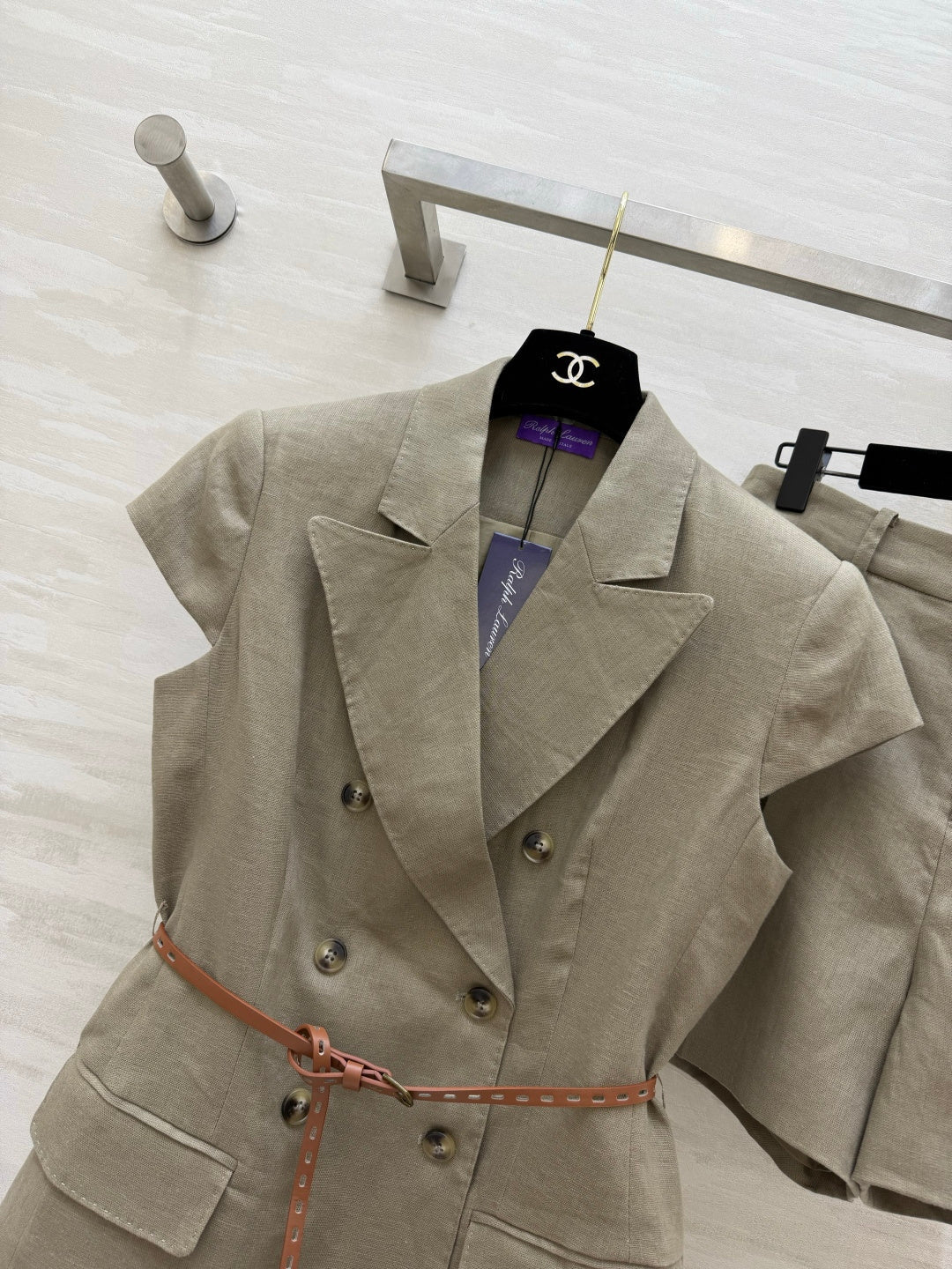 RALPH LAUREN 26S BLAZER AND SHORTS SET 501