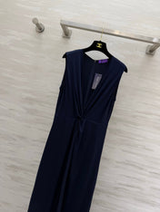 RALPH LAUREN 26S COLOR BLOCK MAXI SLIT DRESS 435