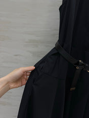 MAXMARA 26S SLEEVELESS BELTED MAXI DRESS 367